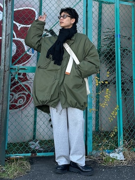 「アイテム（バッグ）」を使った、ゆうさん（メンズ・178cm）の冬コーディネート