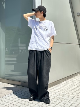 「アイテム（デジタル腕時計）」を使った、ゆうさん（メンズ・178cm）の夏コーディネート