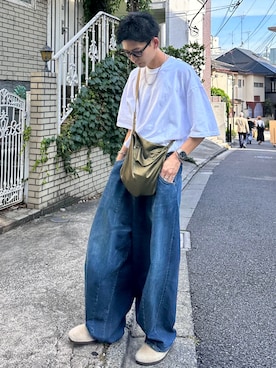 「Needles（ニードルス）のアイテム」を使った、ゆうさん（メンズ・178cm）の夏コーディネート