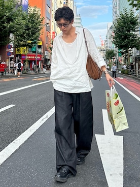 「GU（ジーユー）のアイテム」を使った、ゆうさん（メンズ・178cm）の夏コーディネート