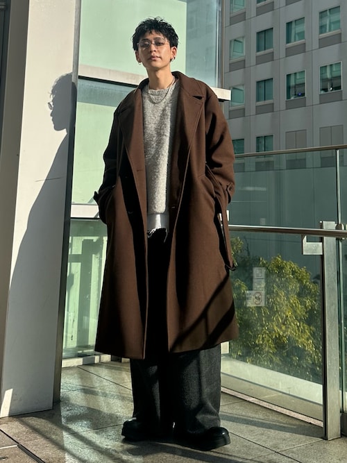 LUENNA チェスターコート コート 「LUENNA」Oversized Double-Breasted