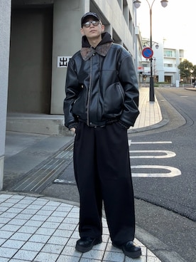 「アイテム（その他アウター）」を使った、ゆうさん（メンズ・178cm）の冬コーディネート