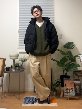 「アイテム（ラグ/マット）」を使った、ゆうさん（メンズ・178cm）の冬コーディネート