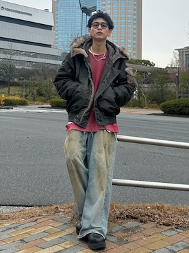 「GRANCY（グランシー）のアイテム」を使った、ゆうさん（メンズ・178cm）の冬コーディネート