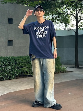 「WILLY CHAVARRIA（ウィリーチャバリア）のアイテム」を使った、ゆうさん（メンズ・178cm）の夏コーディネート