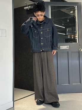 「Lee（リー）のアイテム」を使った、ゆうさん（メンズ・178cm）の秋コーディネート