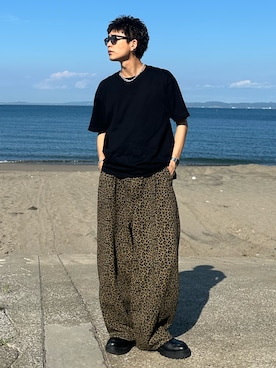 「アイテム（チノパンツ）」を使った、ゆうさん（メンズ・178cm）の夏コーディネート