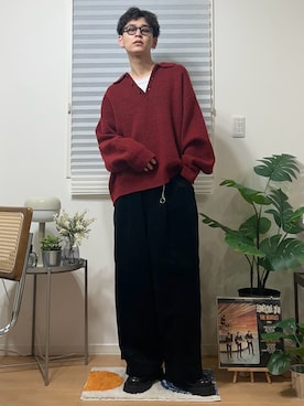 「アイテム（インテリア）」を使った、ゆうさん（メンズ・178cm）の冬コーディネート