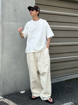 「アイテム（キャップ）」を使った、ゆうさん（メンズ・178cm）の夏コーディネート