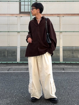 「アイテム（ネックレス）」を使った、ゆうさん（メンズ・178cm）の秋コーディネート