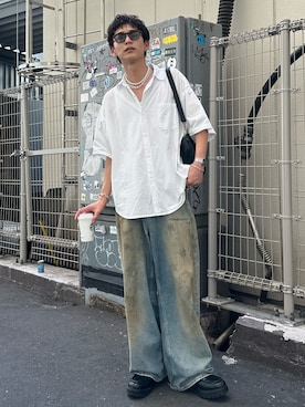 「アイテム（サングラス）」を使った、ゆうさん（メンズ・178cm）の夏コーディネート