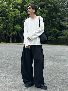 「アイテム（バッグ）」を使った、ゆうさん（メンズ・178cm）の秋コーディネート