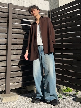 「Parts Lab.（パーツラボ）の【Parts Lab.】T/C Strech Rib Tank Top / T/Cストレッチリブタンクトップ（タンクトップ、ホワイト系）」を使った、ゆうさん（メンズ・178cm）の春コーディネート