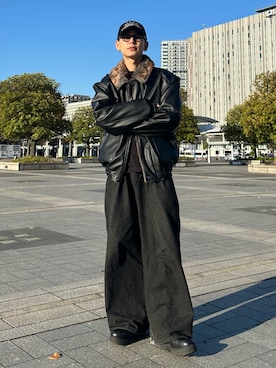 「アイテム（その他アウター）」を使った、ゆうさん（メンズ・178cm）の秋コーディネート