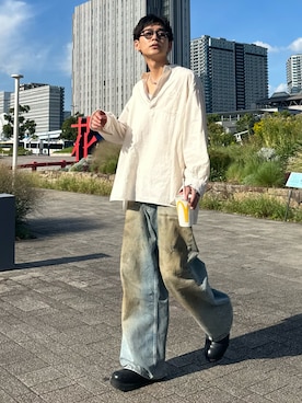 「アイテム（サングラス）」を使った、ゆうさん（メンズ・178cm）の秋コーディネート