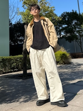 「SINSS（シンス）のアイテム」を使った、ゆうさん（メンズ・178cm）の春コーディネート