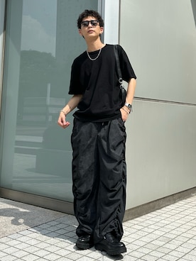 「アイテム（バッグ）」を使った、ゆうさん（メンズ・178cm）の夏コーディネート