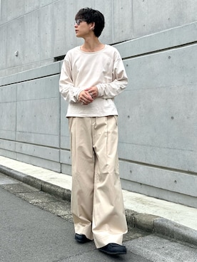 「LUENNA（ルエナ）のアイテム（パンツ）」を使った、ゆうさん（メンズ・178cm）の秋コーディネート