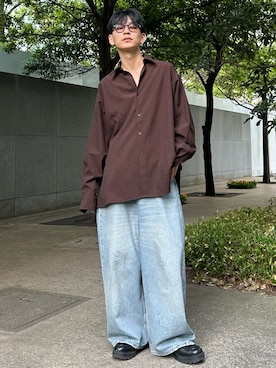 「soerte（ソエルテ）のアイテム」を使った、ゆうさん（メンズ・178cm）の春コーディネート