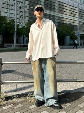 「アイテム（ブーツ）」を使った、ゆうさん（メンズ・178cm）の夏コーディネート