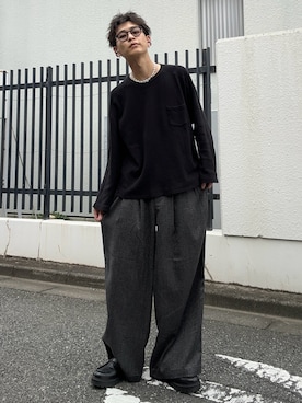 「アイテム（パンツ）」を使った、ゆうさん（メンズ・178cm）の秋コーディネート