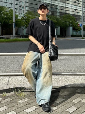 「GRANCY（グランシー）のアイテム（帽子）」を使った、ゆうさん（メンズ・178cm）の夏コーディネート