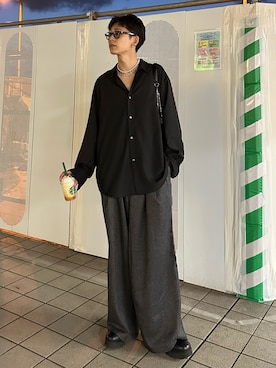 「アイテム（ネックレス）」を使った、ゆうさん（メンズ・178cm）の秋コーディネート