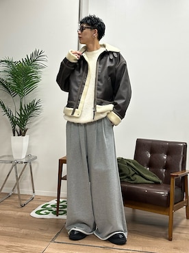 「アイテム（レッグウェア）」を使った、ゆうさん（メンズ・178cm）の冬コーディネート