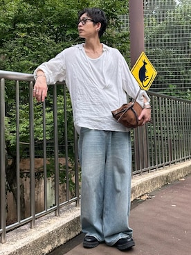 「Knuth Marf（クヌースマーフ）のアイテム」を使った、ゆうさん（メンズ・178cm）の夏コーディネート