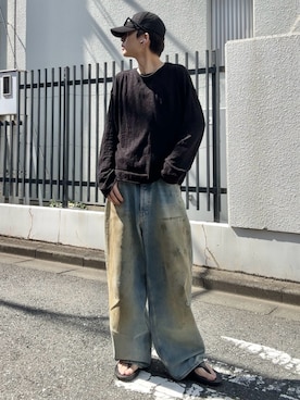 「SINSS（シンス）のアイテム」を使った、ゆうさん（メンズ・178cm）の春コーディネート