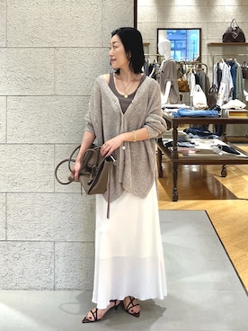 「RIVE DROITE（リヴドロワ）のアイテム（アクセサリー）」を使った、emi95152さん（レディース・159cm）の春コーディネート