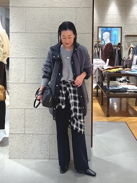 「RIVE DROITE（リヴドロワ）のアイテム（ブーツ）」を使った、emi95152さん（骨格ウェーブ・レディース・159cm）の秋コーディネート