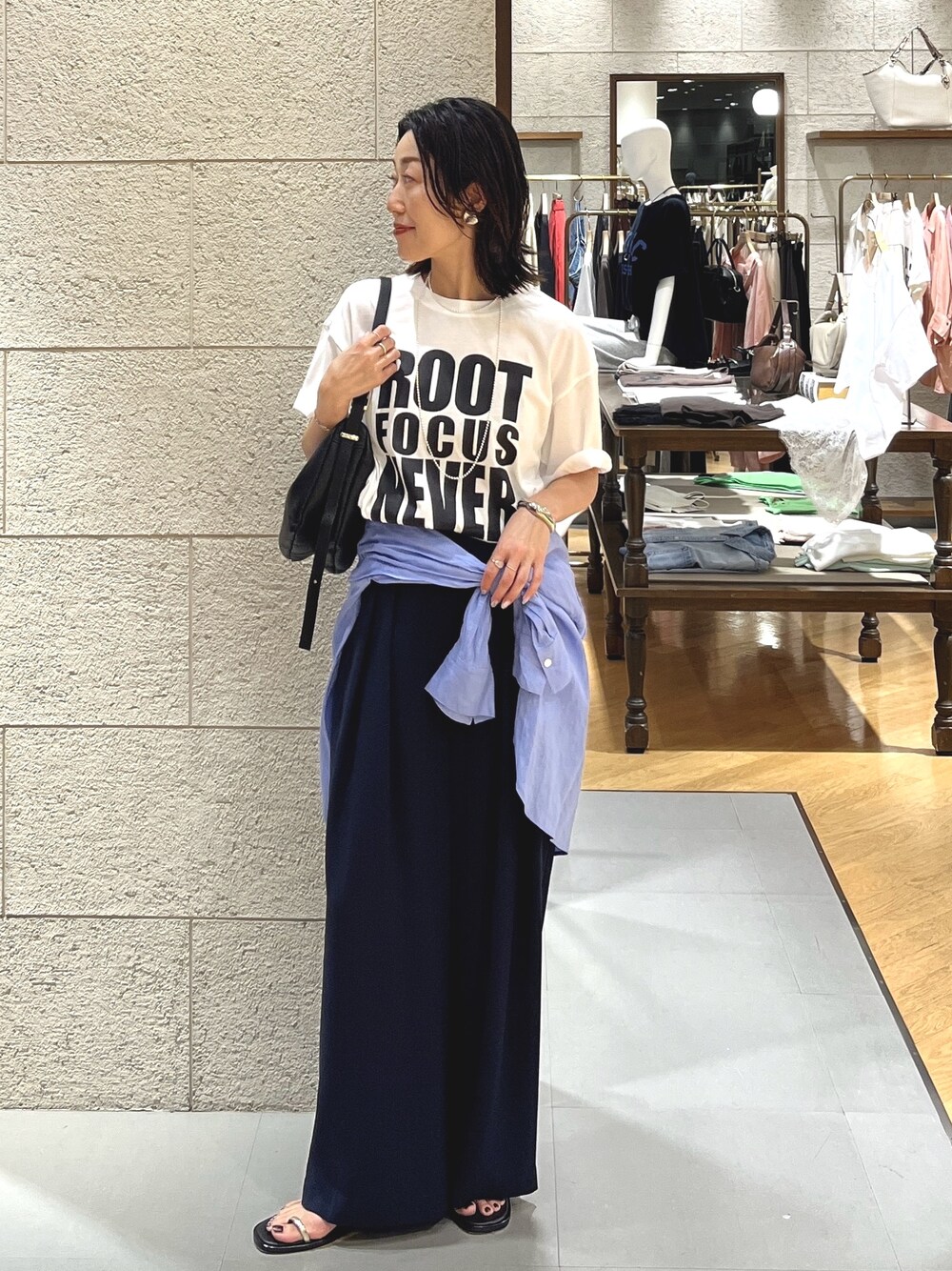 RIVE DROITE（リヴドロワ）の「【接触冷感】アソートロゴTee（夏服