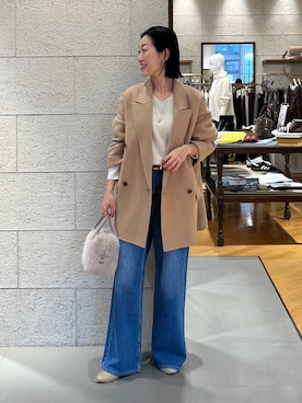 「RIVE DROITE（リヴドロワ）のアイテム（ブーツ）」を使った、emi95152さん（骨格ウェーブ・レディース・159cm）の秋コーディネート