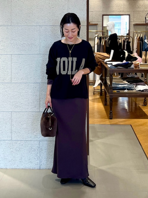 セール】低身長サイズあり/2WAYロングリブワンピース