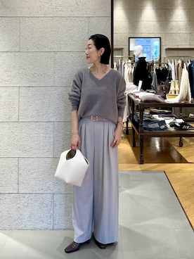 「アイテム（チョーカー）」を使った、emi95152さん（レディース・159cm）の冬コーディネート