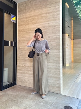 「アイテム（パンプス）」を使った、emi95152さん（レディース・159cm）の夏コーディネート