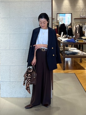 「RIVE DROITE（リヴドロワ）のアイテム（その他シューズ）」を使った、emi95152さん（骨格ウェーブ・レディース・159cm）の秋コーディネート