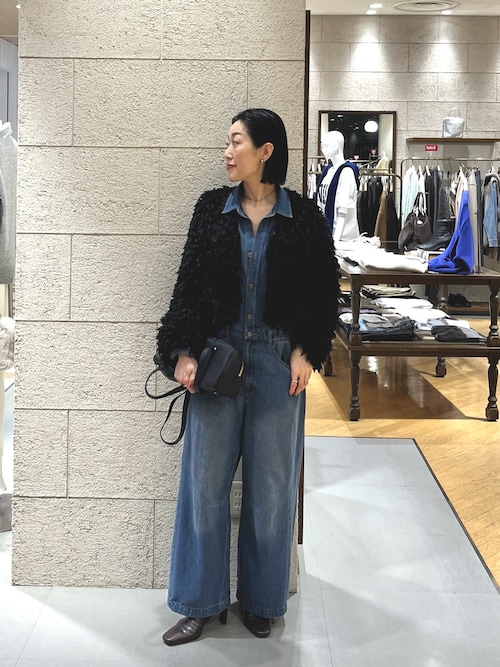 セール】【一枚で決まる】デニムジャンプスーツ（つなぎ