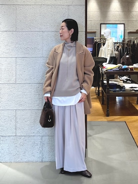 「アイテム（その他アウター）」を使った、emi95152さん（レディース・159cm）の秋コーディネート