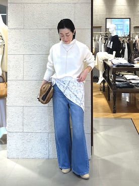 「RIVE DROITE（リヴドロワ）のアイテム」を使った、emi95152さん（レディース・159cm）の冬コーディネート