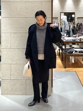 「RIVE DROITE（リヴドロワ）のアイテム（ブーツ）」を使った、emi95152さん（骨格ウェーブ・レディース・159cm）の秋コーディネート