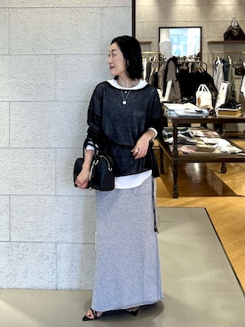 「RIVE DROITE（リヴドロワ）のアイテム（アクセサリー）」を使った、emi95152さん（レディース・159cm）の春コーディネート