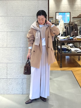 「アイテム（ブレスレット）」を使った、emi95152さん（レディース・159cm）の秋コーディネート