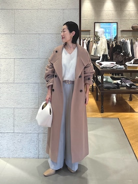 「アイテム（その他アウター）」を使った、emi95152さん（レディース・159cm）の冬コーディネート