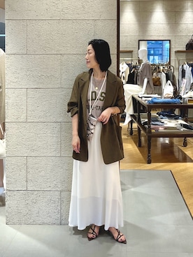 「RIVE DROITE（リヴドロワ）のアイテム」を使った、emi95152さん（レディース・159cm）の春コーディネート