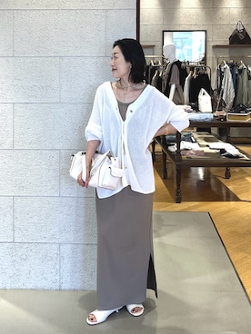 「RIVE DROITE（リヴドロワ）のアイテム（アクセサリー）」を使った、emi95152さん（レディース・159cm）の春コーディネート