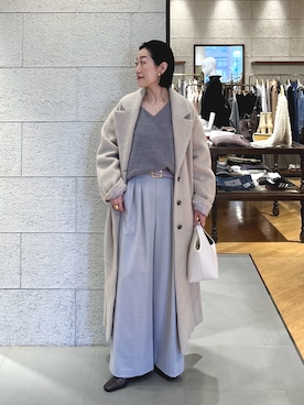 「アイテム（チョーカー）」を使った、emi95152さん（レディース・159cm）の冬コーディネート