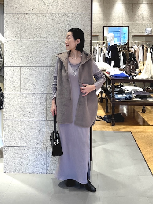 セール】【シーズンムード高まる】エコファーフードジレ（その他