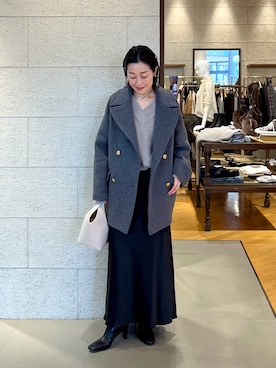 「アイテム（チョーカー）」を使った、emi95152さん（レディース・159cm）の秋コーディネート